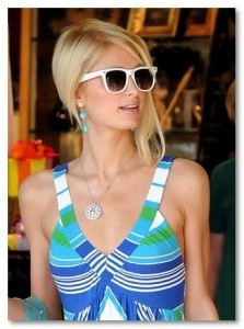 Paris Hilton in Wayfarer Sunglasses