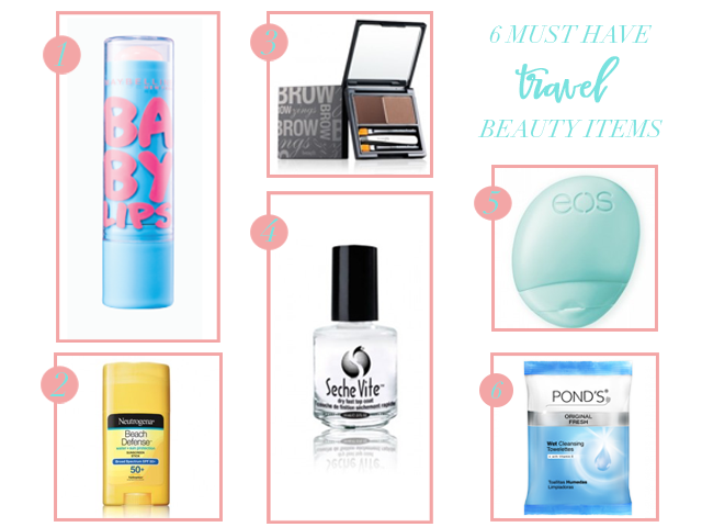 MUST HAVE BEAUTY ITEMS FOR TRAVELING
