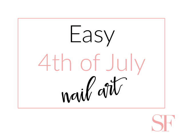 Easy 4th of July Nail Art